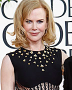 Actress Nicole Kidman and her husband, singer Keith Urban, arrive at the 70th annual Golden Globe Awards in Beverly Hills