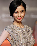 Hong Kong actress Angela Yeung Wing, also known as Angelababy, poses for photographers on the red carpet at the 49th Golden Horse Film Awards in Ilan county