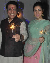 Govinda Celebrates Diwali with Daughter Tina Ahuja