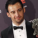 Alejandro Amenabar holds the Best Original Screenplay Goya Award during the Spanish Film Academy`s Goya awards ceremony in Madrid