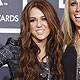 Miley Cyrus and her mother Leticia arrive on the red carpet at the annual Grammy Awards in Los Angeles