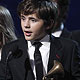 Children of Michael Jackson, Prince Michael Jackson and Paris Jackson, accept an honorary Grammy at the annual Grammy Awards in Los Angeles