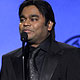 A.R. Rahman accepts the award for best compilation soundtrack album during the pre-telecast of the 52nd annual Grammy Awards