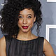 British singer-songwriter Corrine Bailey Rae poses as she arrives at the 54th annual Grammy Awards in Los Angeles