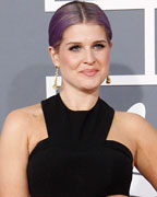 Television personality Kelly Osbourne arrives at the 55th annual Grammy Awards in Los Angeles, California