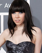 Pop singer Carly Rae Jepsen arrives at the 55th annual Grammy Awards in Los Angeles, California