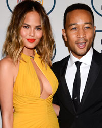 John Legend and Christine Teigen attend the Clive Davis Pre-Grammy Gala and Salute to Industry Icons, honoring Universal Music Group Chairman and CEO Lucian Grainge, in Beverly Hills, California