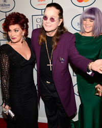 Sharon, Ozzy and Kelly Osbourne attend the Clive Davis Pre-Grammy Gala and Salute to Industry Icons, honoring Universal Music Group Chairman and CEO Lucian Grainge, in Beverly Hills, California