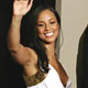 Singer Alicia Keys, winner of four Grammy award waves after winning at the 47th annual Grammy Awards at the Staples Center in Los Angeles.