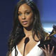 Alicia Keys holds the award for best R&amp;B album during the 47th annual Grammy Awards in Los Angeles February 13, 2005. Keys won for the album 'The Diary of Alicia Keys.