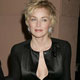 Actress Sharon Stone arrives at the Clive Davis pre-Grammy party in Beverly Hills.