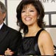 CBS President Les Moonves and his wife Julie Chen arrive at the 50th Annual Grammy Awards in Los Angeles