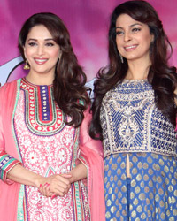 Madhuri Dixit and Juhi Chawla