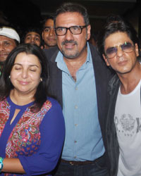 Farah Khan, Boman Irani, Shah Rukh Khan and Abhishek Bachchan