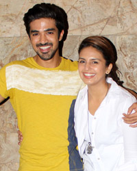 Saqib Saleem and Huma Qureshi at 'Hawaa Hawaai' Special Screening at Lightbox