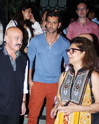 Rakesh Roshan, Hrithik Roshan and Pinky Roshan