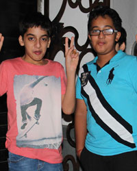 Hrithik's son with a friend