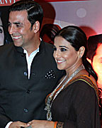 Akshay Kumar and Vidya Balan