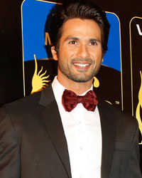 Shahid Kapur poses on the green carpet before the 14th annual International Indian Film Academy (IIFA) awards show in Macau