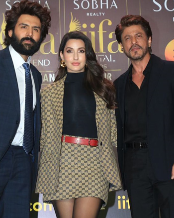 Kartik Aaryan, Nora Fatehi, Shah Rukh Khan