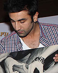 Ranbir Kapoor promotes Barf! at Cafe Coffee day