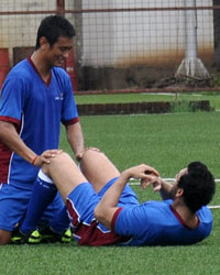 Baichung Bhutia and John Abraham