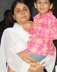 Inder Kumar's wife and daughter