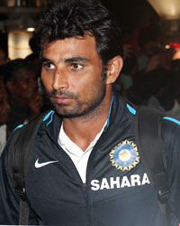 Indian Cricket Team at Mumbai Airport