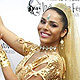 Choreographer Yogen Bhagat and his dance troupe Bollywood Step Dance pose at the opening night gala of the Indian Film Festival in Hollywood, California