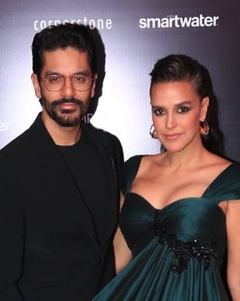 Angad Bedi and Neha Dhupia