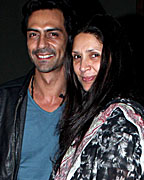 Arjun Rampal and Mehr Jesia