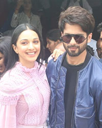 Kiara Advani and Shahid Kapoor at the launch of Kabir Singh's Mere Sohneya song