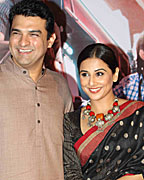 Siddharth Roy Kapur and Vidya Balan