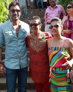 Kajol Devgan, Ajay Devgan and Tanuja Samarth