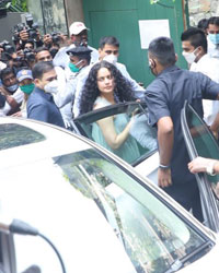 Kangana Ranaut visits her demolished office in Bandra, Mumbai