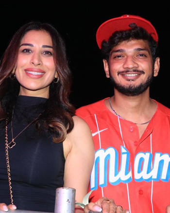 Sophie Choudry and Munawar Faruqui