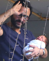 Saif Ali Khan with Taimur