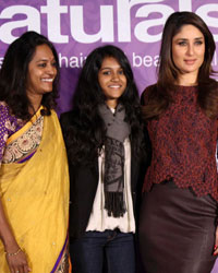 Kareena Kapoor during an event organised for her announcement as brand ambassador for Naturals Salon Chain