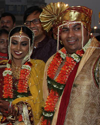 Dr. Nandita Palshetkar, Chhagan Bhujbal, Karishma and Rohan palshetkar, and Pradeep Palshetkar