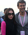 Karisma Kapoor and Milind Soman