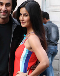 Ranbir Kapoor and Katrina Kaif at Mehboob Studio