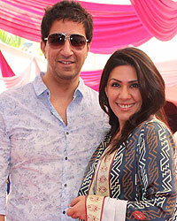 Sulaiman Merchant with wife Reshma