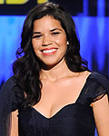 Wilmer Valderrama and America Ferrera present the award for 'Favorite TV Actress in a Comedy' during the National Council of La Raza ALMA Awards in Pasadena