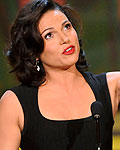 Lana Parrilla accepts the award for 'Favorite TV Actress in a Drama' during the National Council of La Raza ALMA Awards in Pasadena