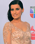 Singer Nelly Furtado poses as she arrives at the 13th Latin Grammy Awards in Las Vegas