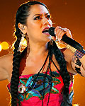 Lila Downs performs 'Zapata Se Queda' during the 13th Latin Grammy Awards in Las Vegas