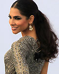 Mexican television personality Alejandra Espinoza arrives at the 13th Latin Grammy Awards in Las Vegas