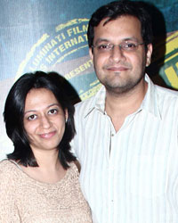 Karan Malhotra with his wife