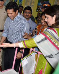 Sachin Tendulkar and  Anjali Tendulkar