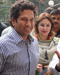 Sachin Tendulkar and  Anjali Tendulkar